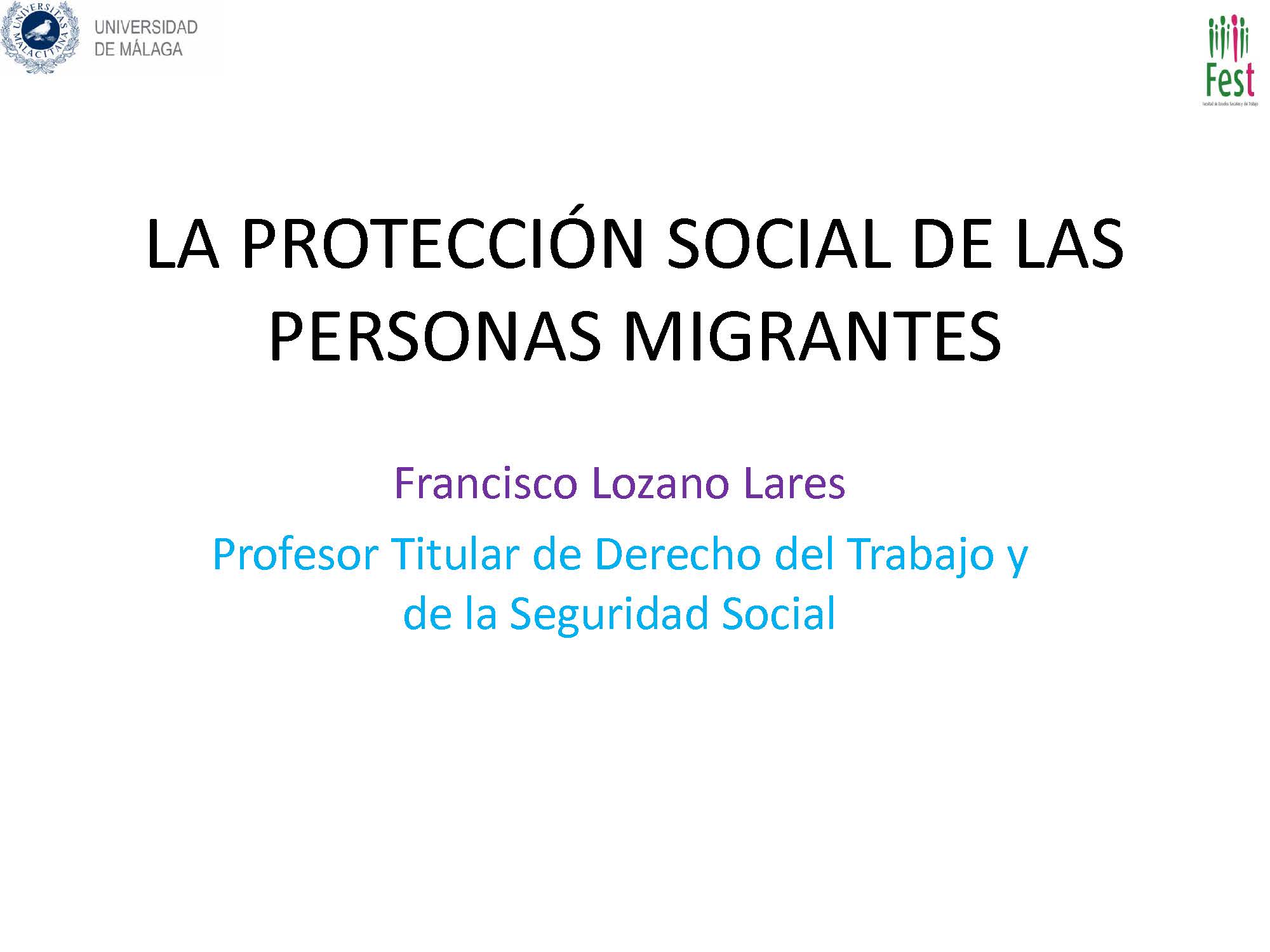 PONENCIA 30 11 18 La protección social de las personas migrantes Página 01
